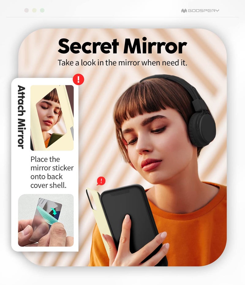 GOOSPERY Magnetic Door Bumper Compatible with iPhone 12 Pro Max, Card Holder Wallet Easy Magnet Auto Closing Protective Dual Layer Sturdy Phone Back Cover - White - Image 5